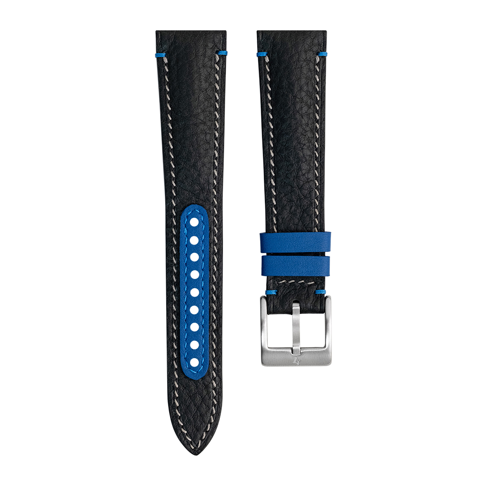 Black Minerva Strap for Moonswatch Neptune